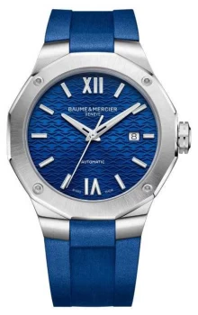 Baume & Mercier Riviera Blue Rubber Strap M0A10619 Watch