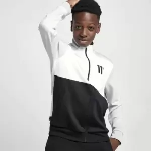 Junior Cut And Sew Track Top - Black/Vapour Grey/White - 8-10 Years