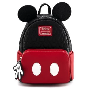Loungefly Disney Mickey Mouse Quilted Oh Boy Mini Backpack