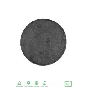 Relay Charcoal Circle Rug 200cm - wilko