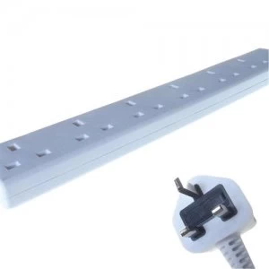 DP Building Systems 27-6020 power extension 2m 6 AC outlet(s) Indoor White