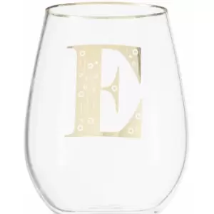 Letter E Stemless Wine Glass - Premier Housewares