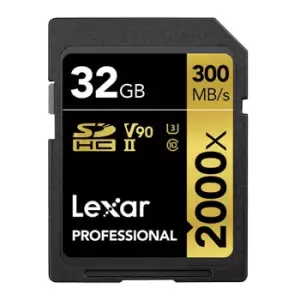 Lexar Professional 2000x SDHC UHS-II Card GOLD Series 32GB