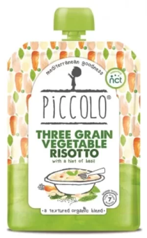 Piccolo Three Grain Vegetable Risotto 130g (7 minimum)