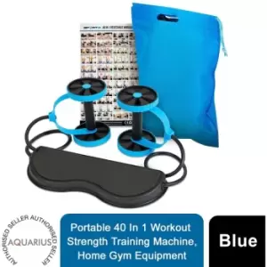 Xtreme Resistance Full-Body Power Workout Training Machine Blue/Black - Aquarius