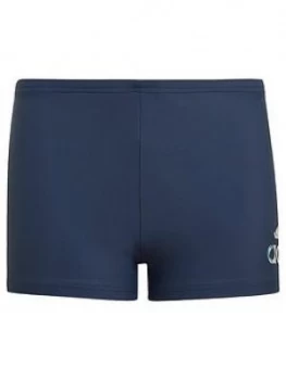 adidas Younger Boys Fit Boxer Swim Shorts - Navy, Size 11-12 Years
