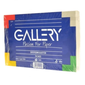 Gallery 150 x 100mm Blank Index Cards - White (100 Pack)