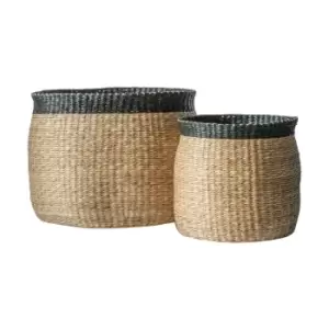 Crossland Grove Salford Set Of 2 Seagrass Baskets