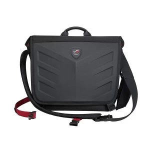Asus ROG Ranger Messenger 15.6" Laptop Carry Case, 1260D Gucci Polyester, Water/Scratch Resistant, Black