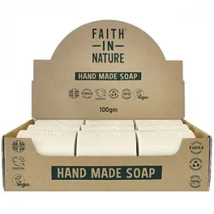 Faith in Nature Box of 18 Unwrapped Natural Hand Made Tea Tree Soaps