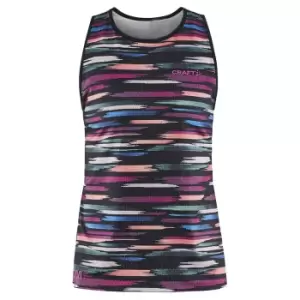 Craft Womens/Ladies CTM Distance Painted Effect Mesh Tank Top (M) (Multicoloured)