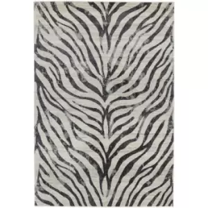 Asiatic Carpets Nova Machine Woven Rug Zebra Grey - 160 x 230cm