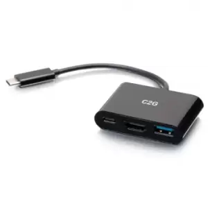 C2G USB-C 3-in-1 Mini Dock with HDMI, USB-A, and USB-C Power...