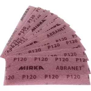 Mirka Dust Extraction Handy Sander Kit Sanding Sheets 120 Grit (10 Pack) in Brown Aluminium Oxide