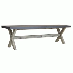 Charles Bentley Fibre Cement and Acacia Wood Dining Bench