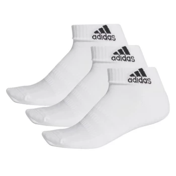 adidas Ankle Socks 3 Pack - White