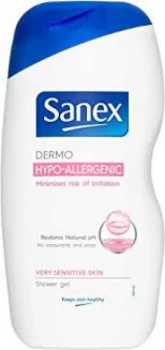 Sanex Hypoallergenic Shower Gel for Very Sensitive Skin 500ml
