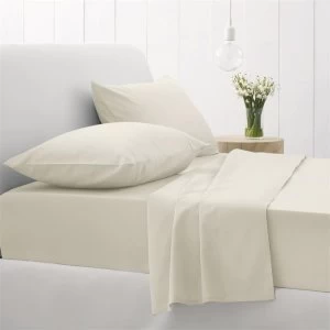 Sheridan 500tc cotton sateen flat sheet - Cream