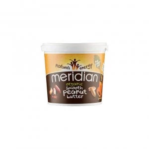 Meridian Meridian Organic Peanut Butter Smooth 100% Nuts 1kg