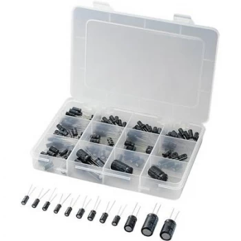 TRU COMPONENTS 442896 Electrolytic capacitor set Radial lead 20 % 148 pc(s)