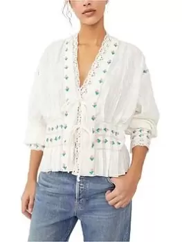 Free People Kizzy Embroidered Top