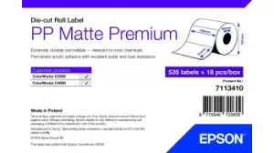 Epson 7113410 printer label White Self-adhesive printer label