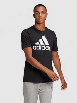 adidas Bos T-Shirt, Black/White, Size XS, Men
