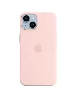 Apple iPhone 14 Silicone Case With Magsafe - Chalk Pink