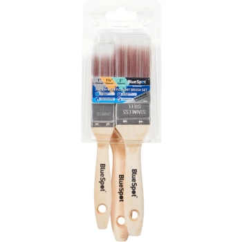 Blue Spot Tools 3 PCE Synthetic Paint Brush Set (1, 1 and 2)