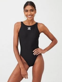 adidas Originals TRF Swim - Black, Size 14, Women