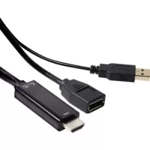 club3D CAC-2330 HDMI Adapter [1x HDMI plug - 1x DisplayPort socket] Black