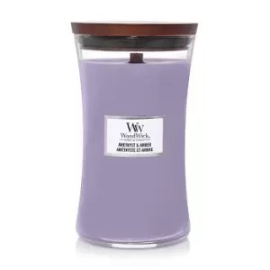 WoodWick Hourglass Candles Amethyst & Amber Large Candle 609.5g / 21.5 oz.