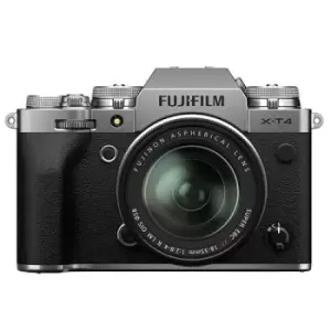 Fujifilm X-T4 Mirrorless Camera in Silver with XF18-55mm Lens