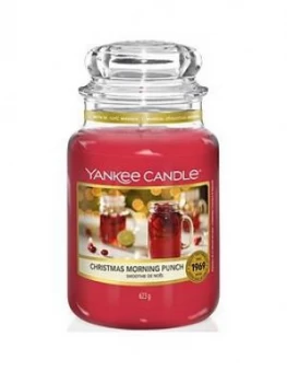 Yankee Candle Christmas Morning Collection ; Christmas Morning Punch Large Classic Jar Candle