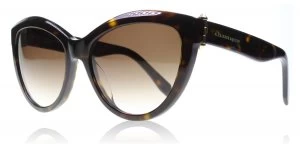Alexander McQueen AM0003S Sunglasses Brown / Tortoise 002 56mm