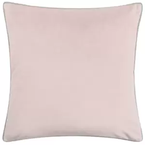 Meridian Velvet Cushion Blush/Grey, Blush/Grey / 55 x 55cm / Polyester Filled
