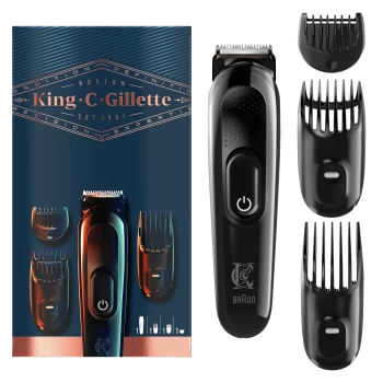 King C. Gillette Cordless Mens Beard Trimmer Kit