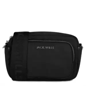 Jack Wills Nylon Cross Body Bag - Black