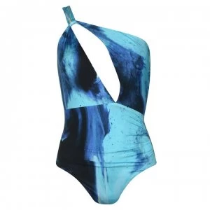 Seafolly Ombre One Shoulder Swimsuit - Blue Opal