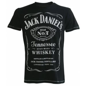 JACK DANIEL'S Classic Logo Mens Large T-Shirt, Black