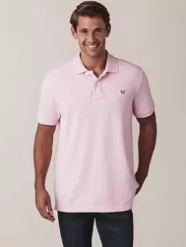 Crew Clothing Classic Pique Polo - Pastel Pink, Pastel Pink Size M Men