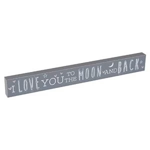 Love Life I Love You To The Moon Plaque