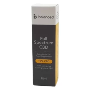 Balanced Full Spectrum CBD Oil 10% 10ml
