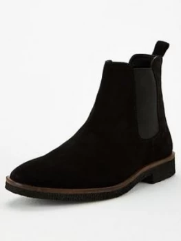 OFFICE Buster Suede Chelsea Boots - Black, Size 11, Men
