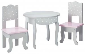 Olivias Little World Polka Dot Princess Doll Table Chairs