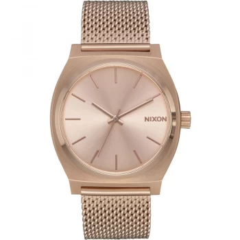 Nixon Time Teller Milanese All Rose Gold Rose Gold IP Watch
