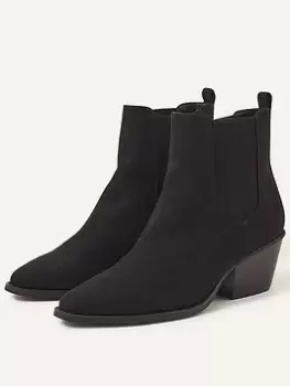 Accessorize Western Boot, Black, Size 40, Women