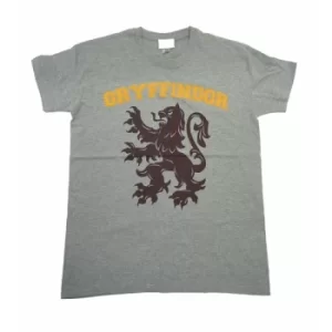 Gryffindor University Grey Reverse Harry Potter Unisex T-Shirt Small