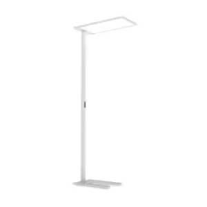 COMFORT Dimmable LED Integrated Floor Lamp White, In-Built Switch, 3000K