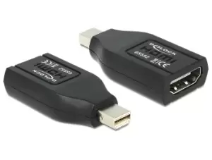 DeLOCK 65552 cable gender changer mini Displayport HDMI Black